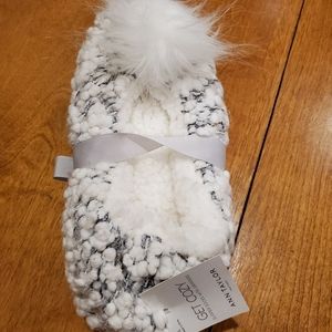 Ann taylor fluffy slippers